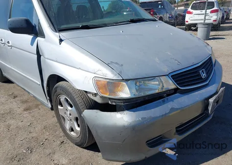 2001 Honda Odyssey Ex from USA, damaged, VIN 2HKRL18741H610946